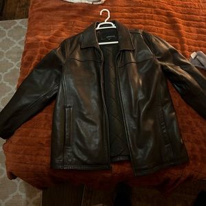 This is a leather jacket only worn twice but practically brand new